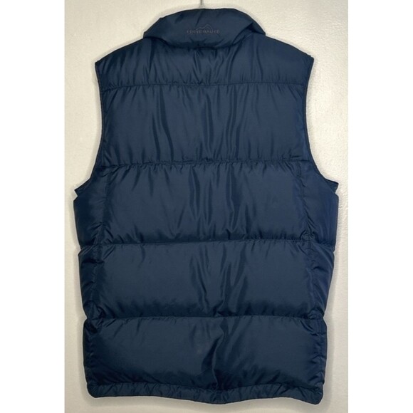Eddie Bauer Down Puffer Vest Blue Small Gorp Core Hiking Camping BAck to School - Picture 3 of 5